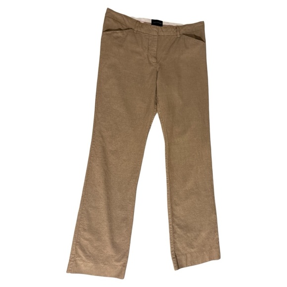 The Limited Pants - The Limited Tan Straight Leg Pants Cotton Twill